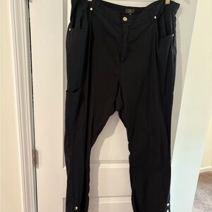 Jaanuu Black Women's Cargo Scrub Pants